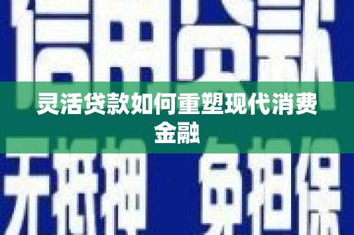 太和灵活贷款如何重塑现代消费金融