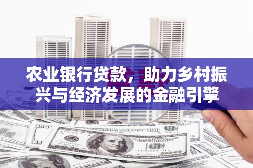 太和农业银行贷款，助力乡村振兴与经济发展的金融引擎