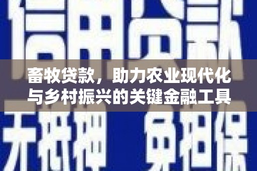 太和畜牧贷款，助力农业现代化与乡村振兴的关键金融工具
