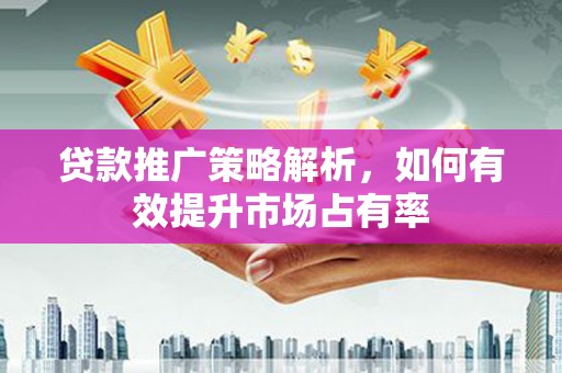 太和贷款推广策略解析，如何有效提升市场占有率