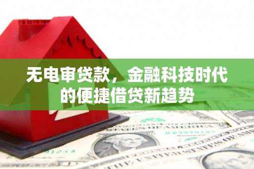 太和无电审贷款，金融科技时代的便捷借贷新趋势