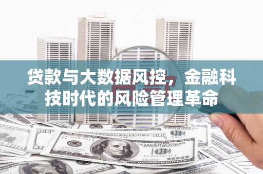 太和贷款与大数据风控，金融科技时代的风险管理革命