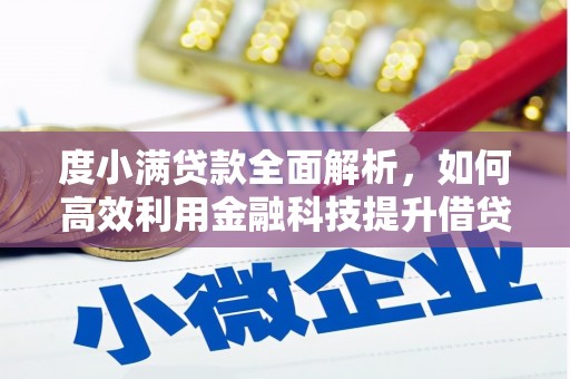 太和度小满贷款全面解析，如何高效利用金融科技提升借贷体验