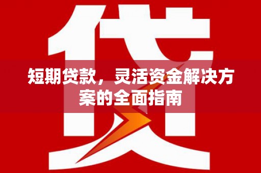 太和短期贷款，灵活资金解决方案的全面指南