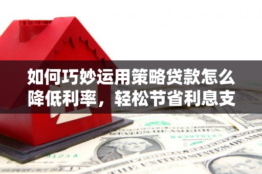 太和如何巧妙运用策略贷款怎么降低利率，轻松节省利息支出