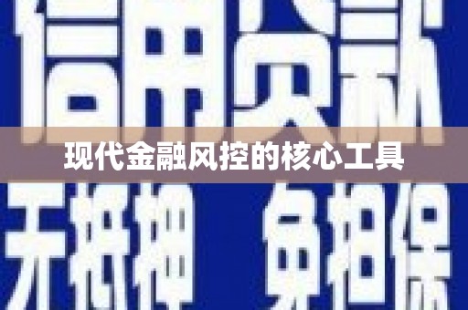 太和现代金融风控的核心工具