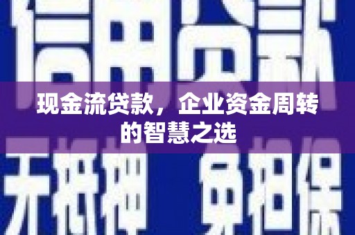 太和现金流贷款，企业资金周转的智慧之选