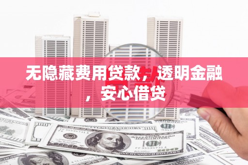 太和无隐藏费用贷款，透明金融，安心借贷
