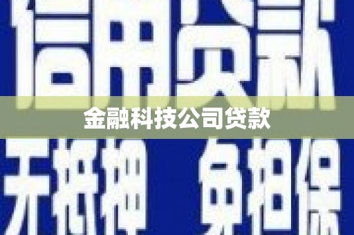 太和金融科技公司贷款