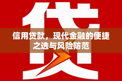 太和信用贷款，现代金融的便捷之选与风险防范