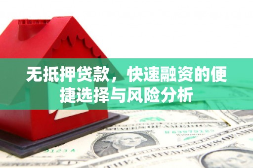 太和无抵押贷款，快速融资的便捷选择与风险分析