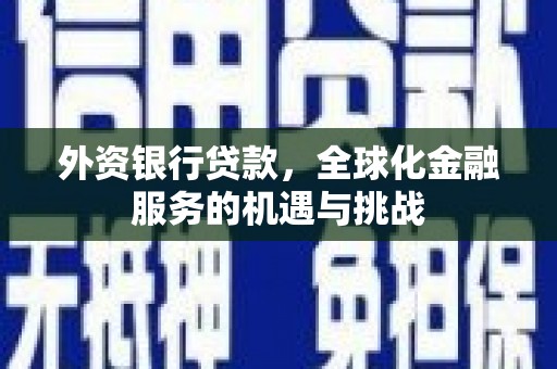 太和外资银行贷款，全球化金融服务的机遇与挑战