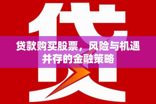 太和贷款购买股票，风险与机遇并存的金融策略