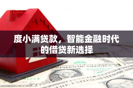 太和度小满贷款，智能金融时代的借贷新选择