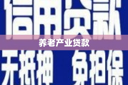 太和养老产业贷款