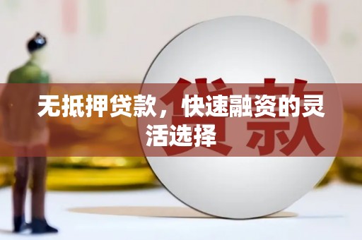 太和无抵押贷款，快速融资的灵活选择