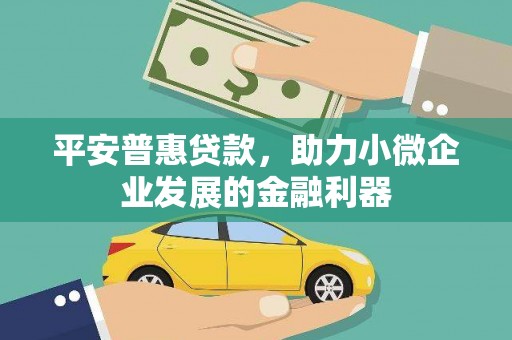 太和平安普惠贷款，助力小微企业发展的金融利器