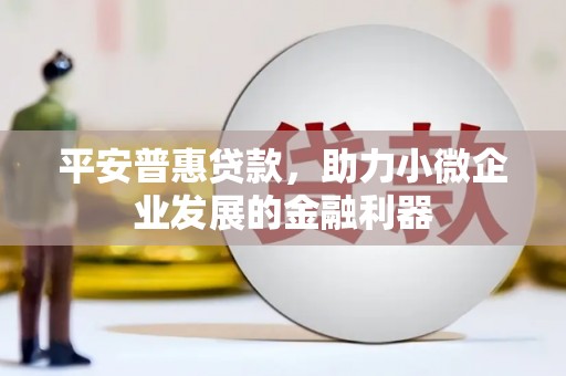 太和平安普惠贷款，助力小微企业发展的金融利器