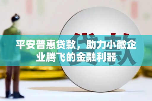太和平安普惠贷款，助力小微企业腾飞的金融利器