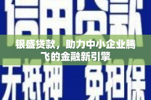 太和银盛贷款，助力中小企业腾飞的金融新引擎