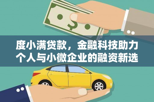 太和度小满贷款，金融科技助力个人与小微企业的融资新选择