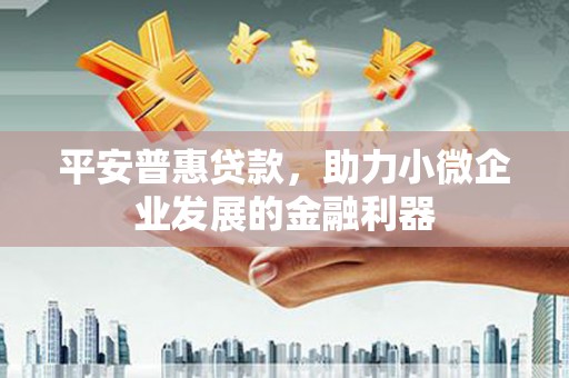 太和平安普惠贷款，助力小微企业发展的金融利器