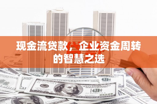 太和现金流贷款，企业资金周转的智慧之选