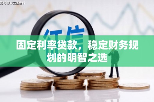太和固定利率贷款，稳定财务规划的明智之选