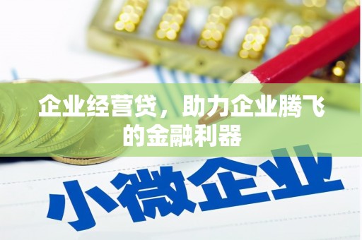 太和企业经营贷，助力企业腾飞的金融利器