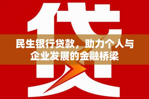 太和民生银行贷款，助力个人与企业发展的金融桥梁