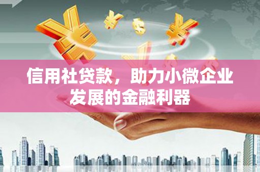太和信用社贷款，助力小微企业发展的金融利器