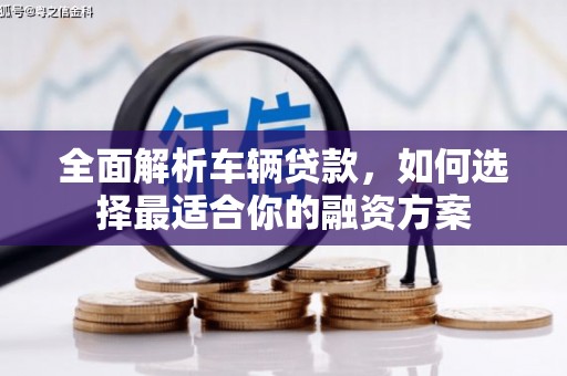 太和全面解析车辆贷款，如何选择最适合你的融资方案
