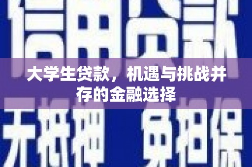 太和大学生贷款，机遇与挑战并存的金融选择