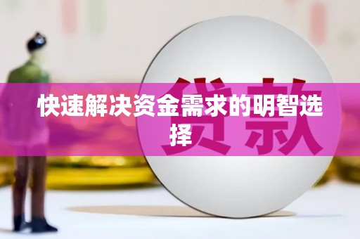 太和快速解决资金需求的明智选择