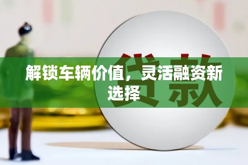 太和解锁车辆价值，灵活融资新选择