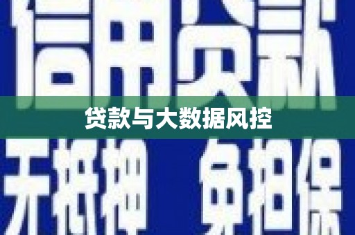 太和贷款与大数据风控